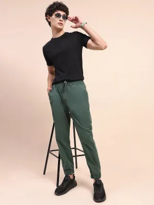 Camla Barcelona Drawstring Waist Bottle Green Jogger