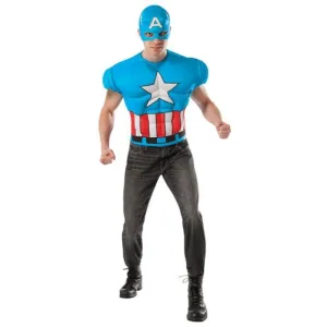Captain America Muscle Chest Shirt Size Std