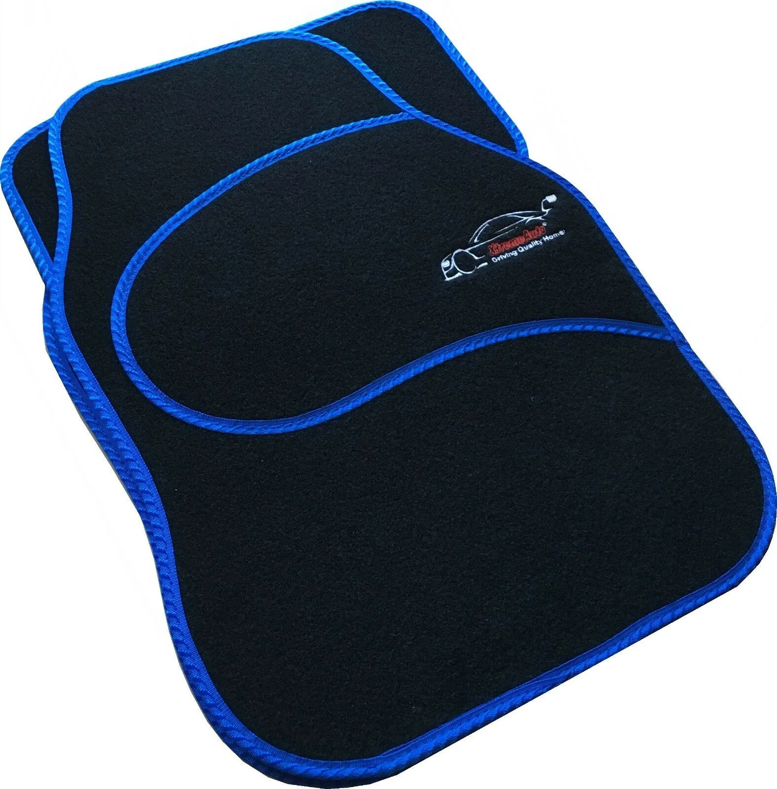 Carnaby Blue Car Sport Seat Covers   Matching Carpet Mats & Steering Wheel Cover