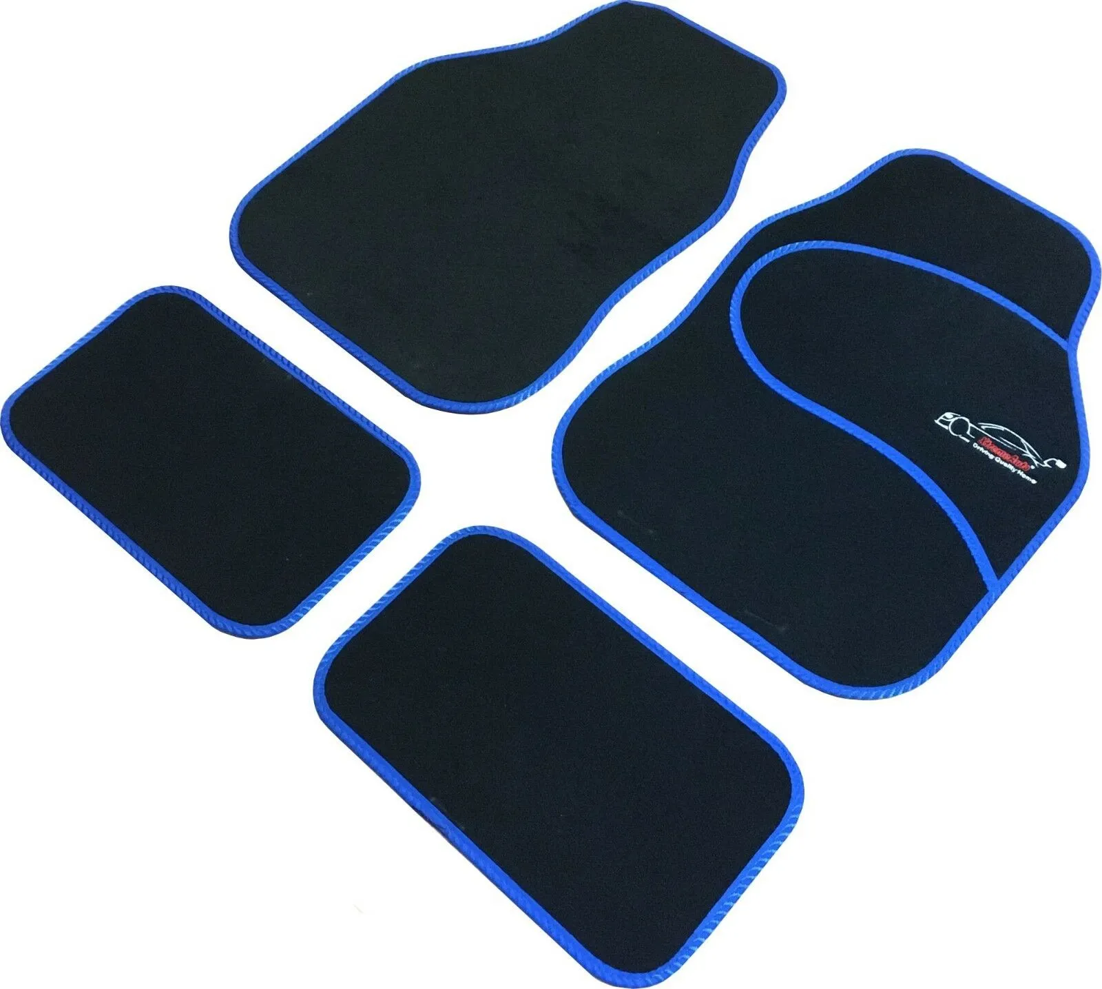 Carnaby Blue Car Sport Seat Covers   Matching Carpet Mats & Steering Wheel Cover