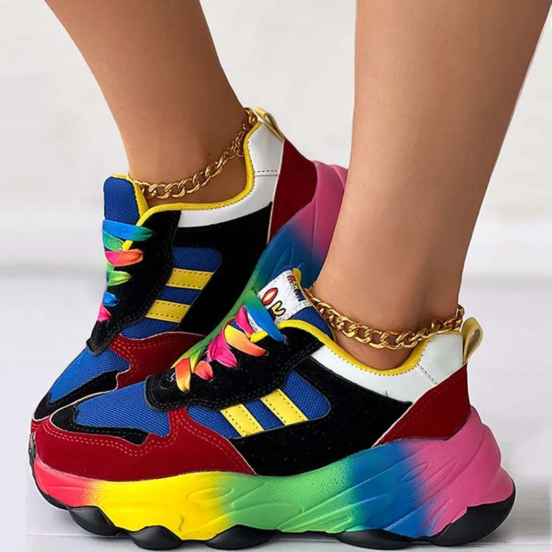 Casual Sportswear Daily Patchwork Round Out Door Shoes
