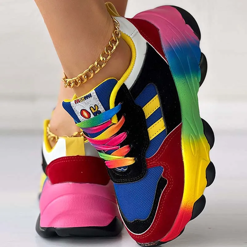 Casual Sportswear Daily Patchwork Round Out Door Shoes