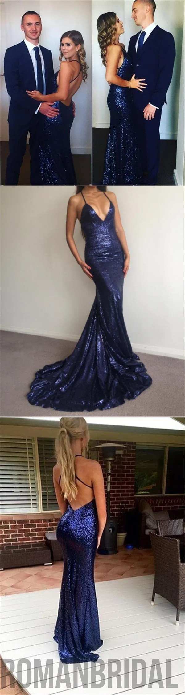 Charming Sexy Spaghetti Straps Mermaid Prom Dresses,Sparkly New Unique Design Prom Dress, PD0320
