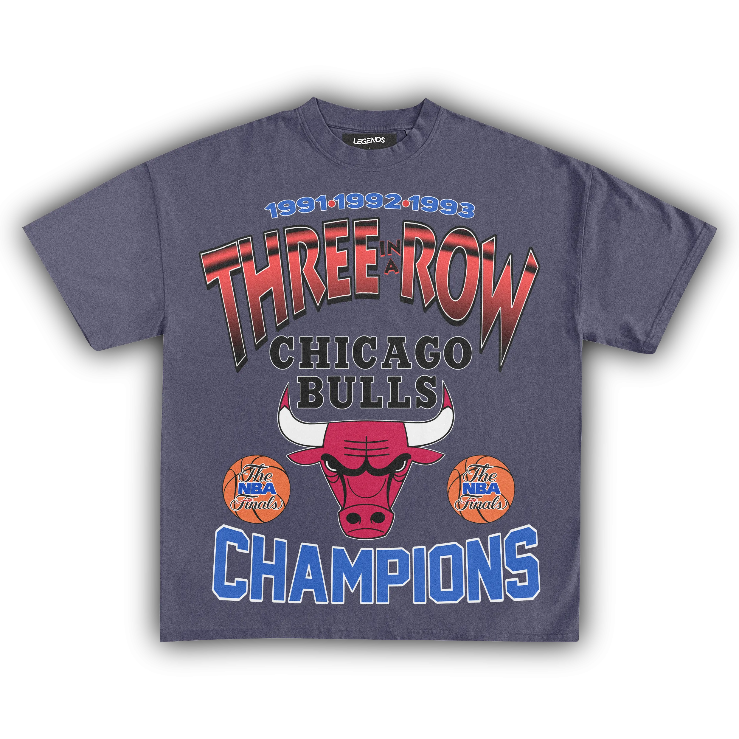 CHICAGO BULLS THREE-PEAT TEE