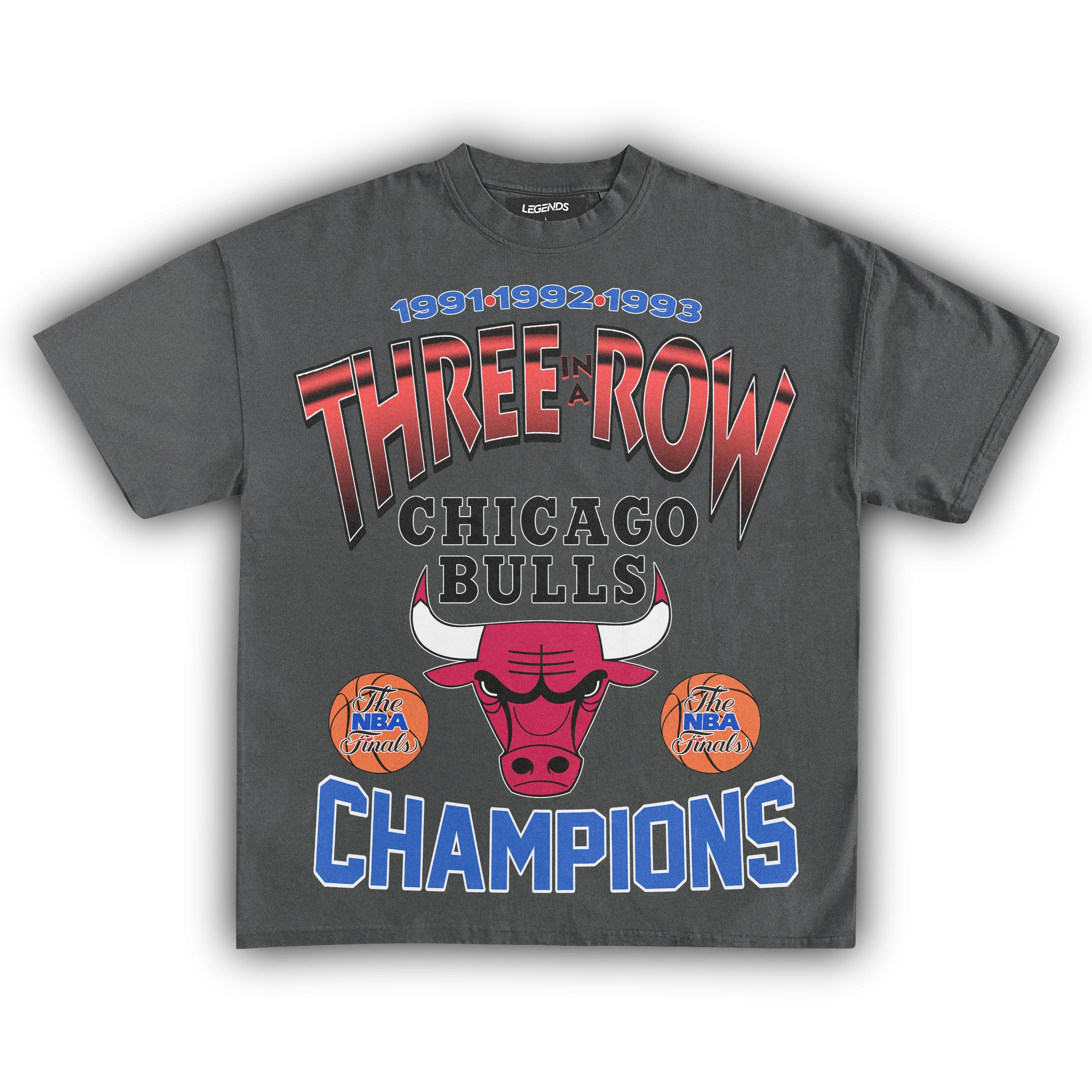 CHICAGO BULLS THREE-PEAT TEE