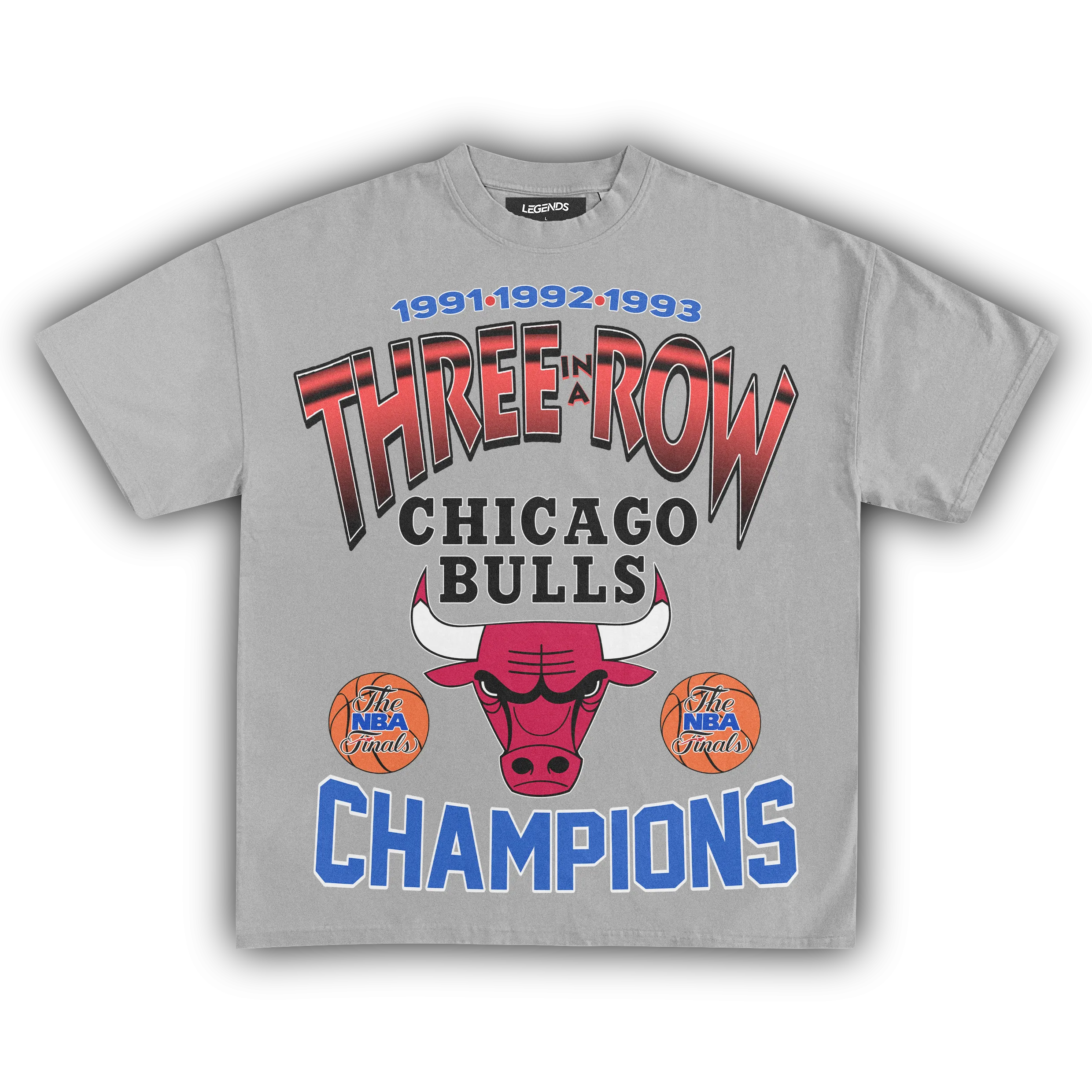 CHICAGO BULLS THREE-PEAT TEE
