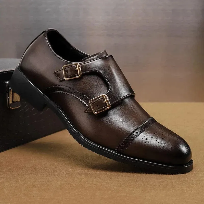 Christopher Mosley Thornton Double Monk Shoes