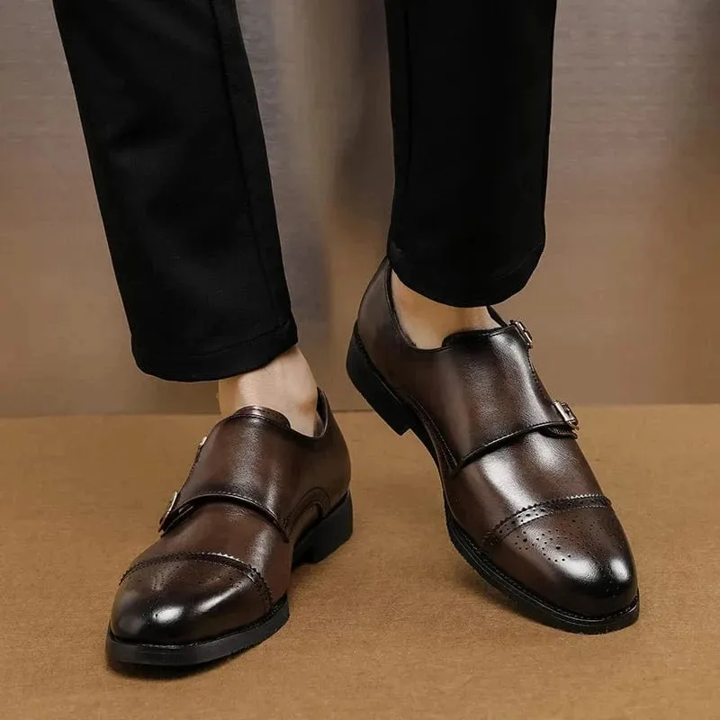 Christopher Mosley Thornton Double Monk Shoes