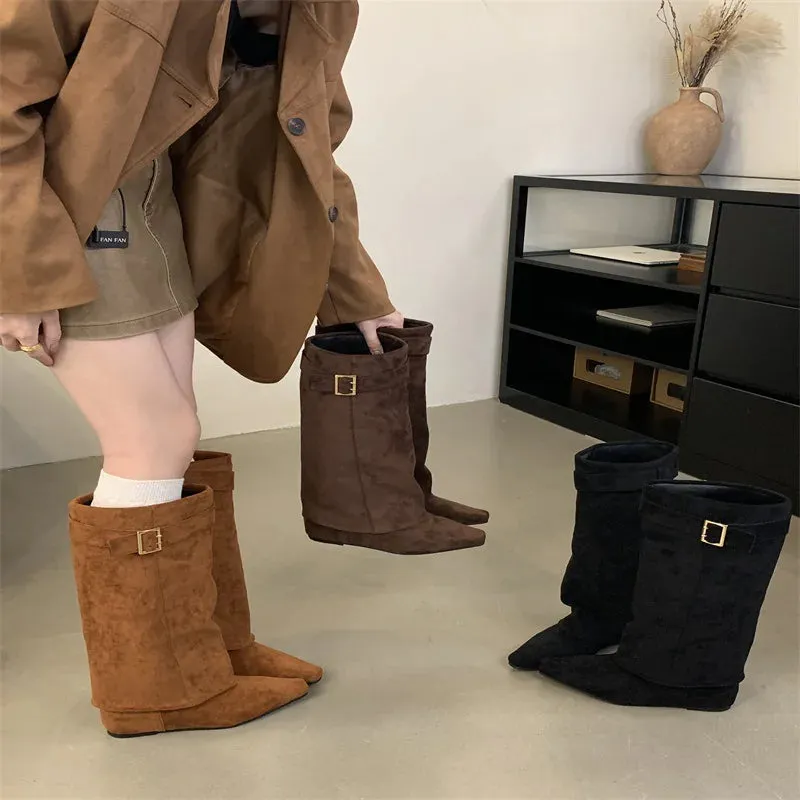 Chunky Heel Boots