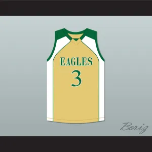 CJ McCollum 3 GlenOak High School Gold Basketball Jersey 2