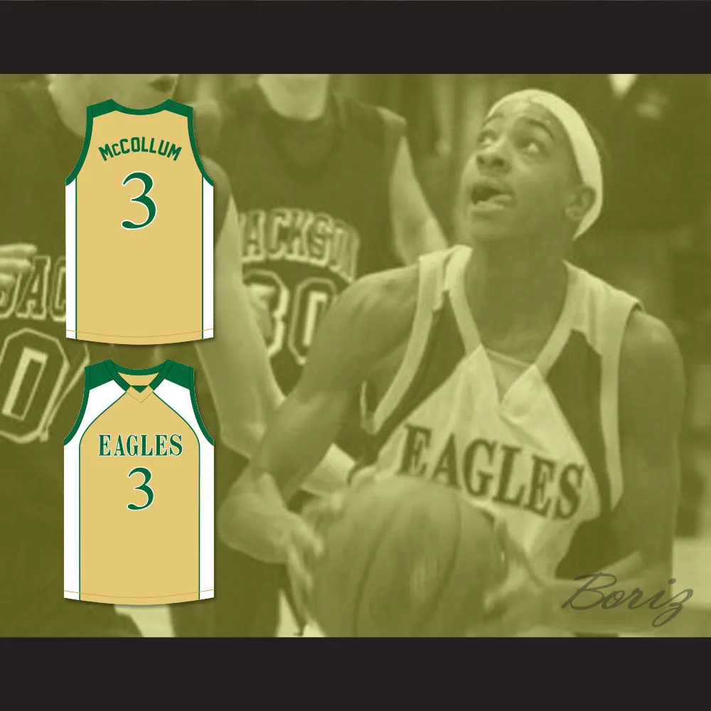 CJ McCollum 3 GlenOak High School Gold Basketball Jersey 2