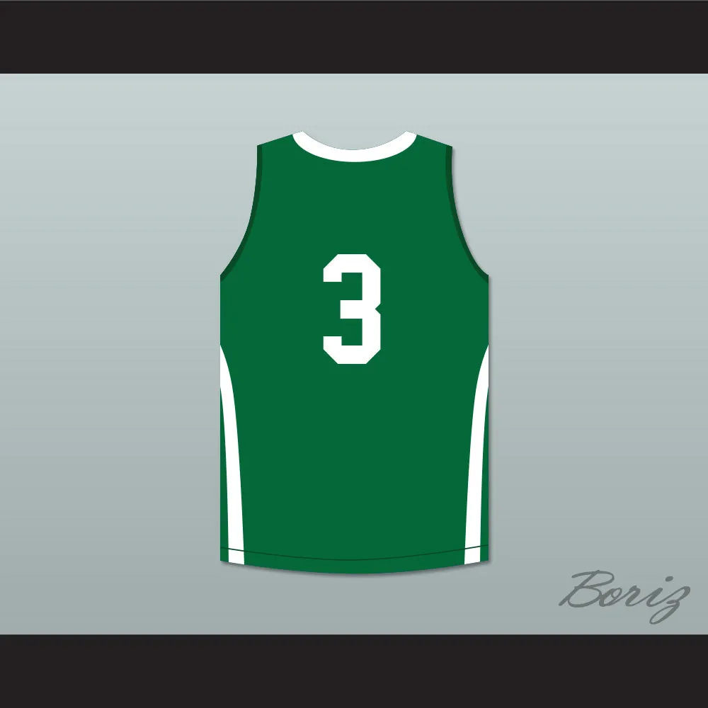 CJ McCollum 3 GlenOak High School Golden Eagles Green Basketball Jersey