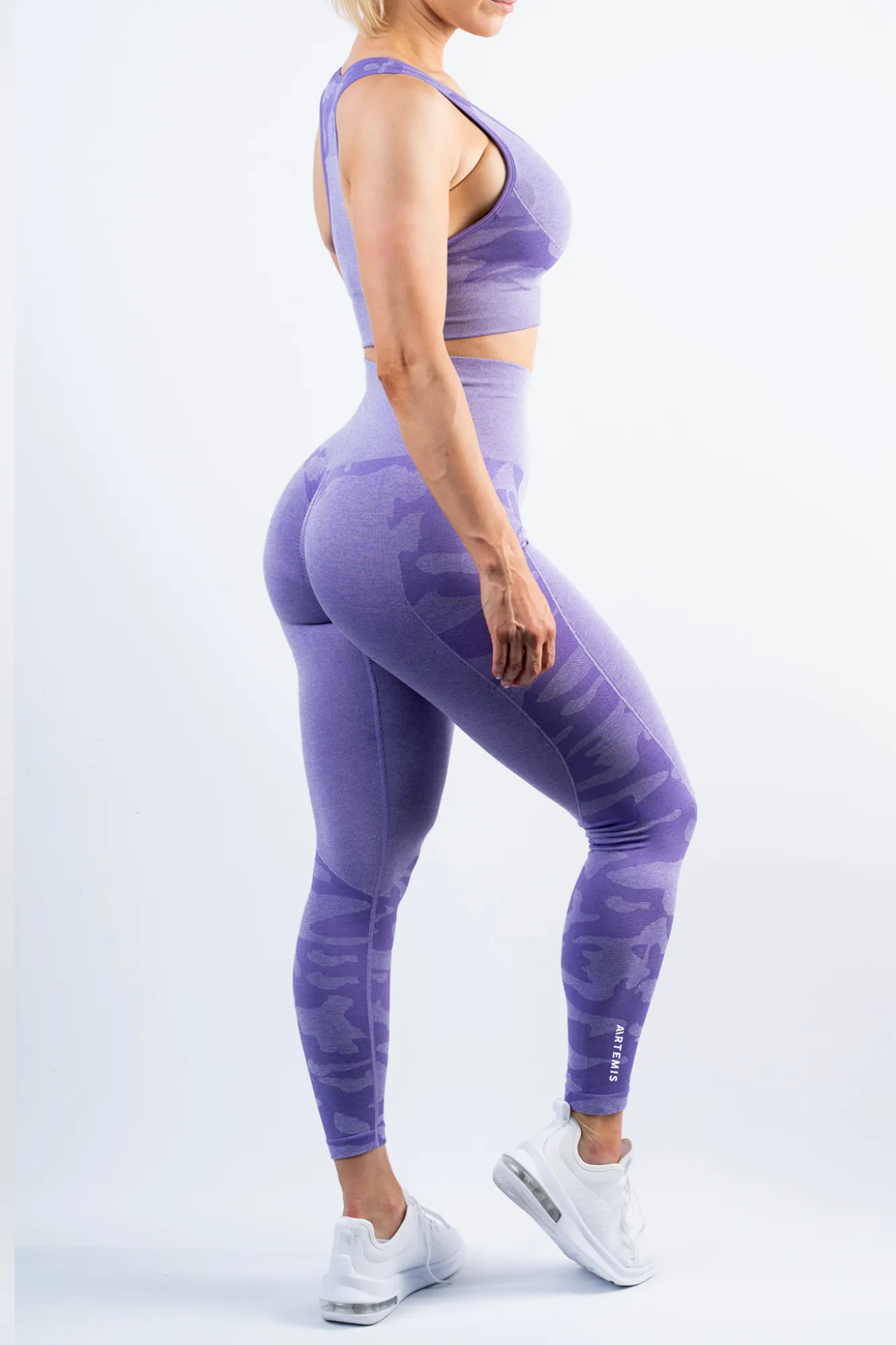 Coco Camo Sports Bra Purple