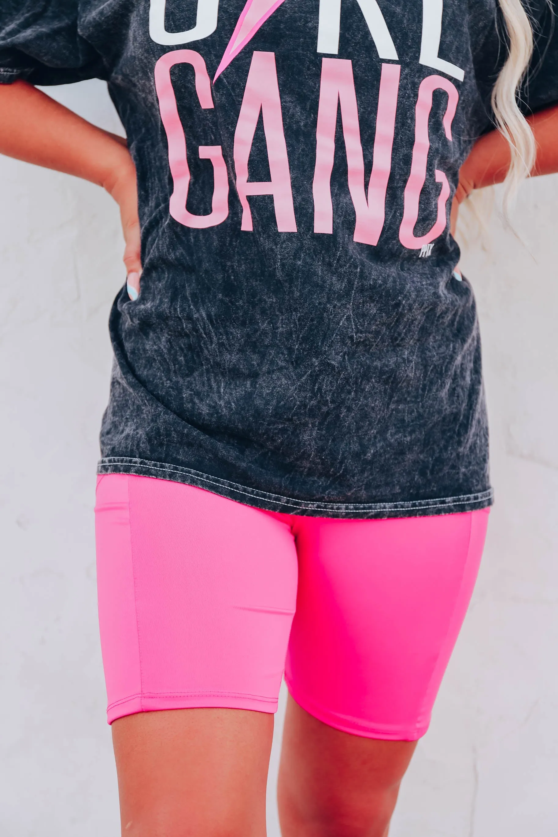 Confidence Biker Shorts - Hot Pink