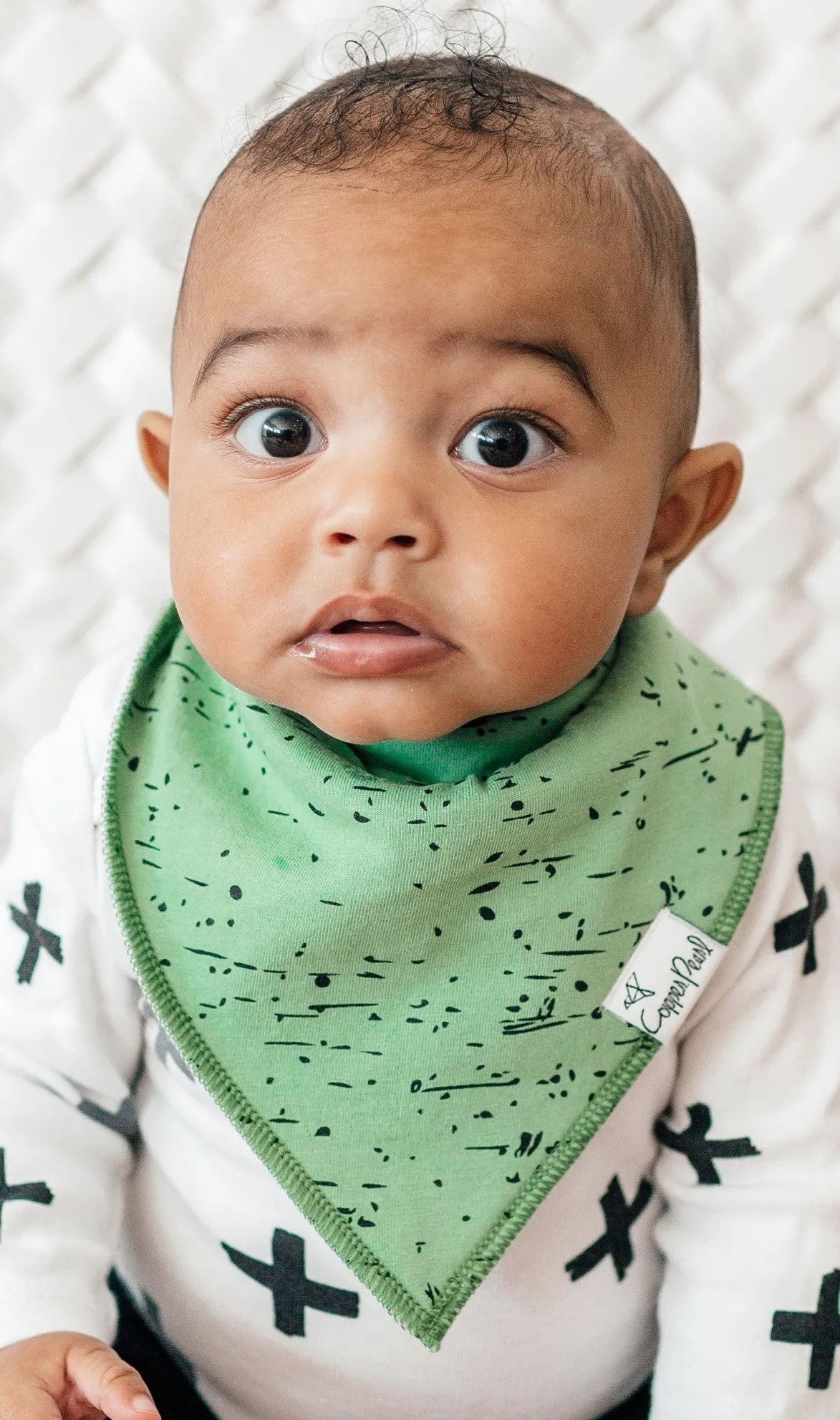 Copper Pearl Varsity Bandana Bib Set