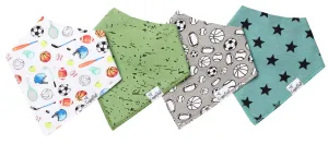 Copper Pearl Varsity Bandana Bib Set