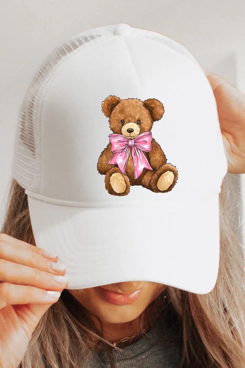 Coquette Bow Bliss Foam Mesh Back Trucker Cap