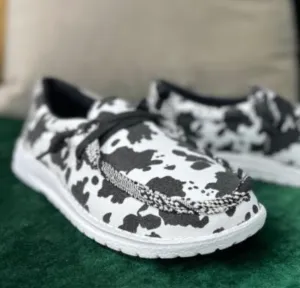 Cow Printed Holly Shoe