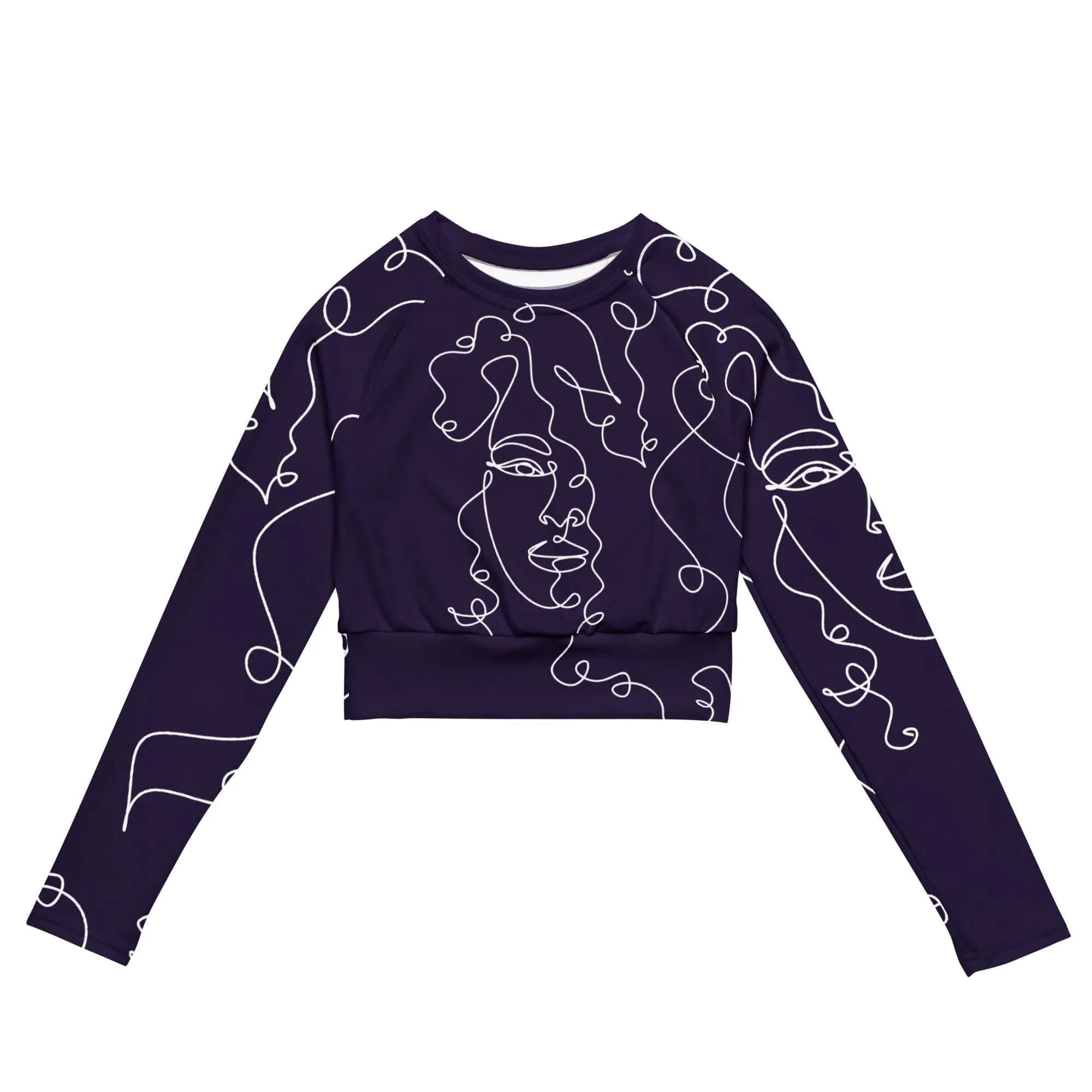 CurlyGirl long-sleeve crop top