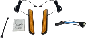 Custom Dynamics LED Front Fork Lightz™ Amber/Black