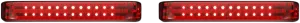 Custom Dynamics PB-SBSEQ-BCM4BR Probeam Sequential LED Saddlebag Light - Gloss Black With Red Lens