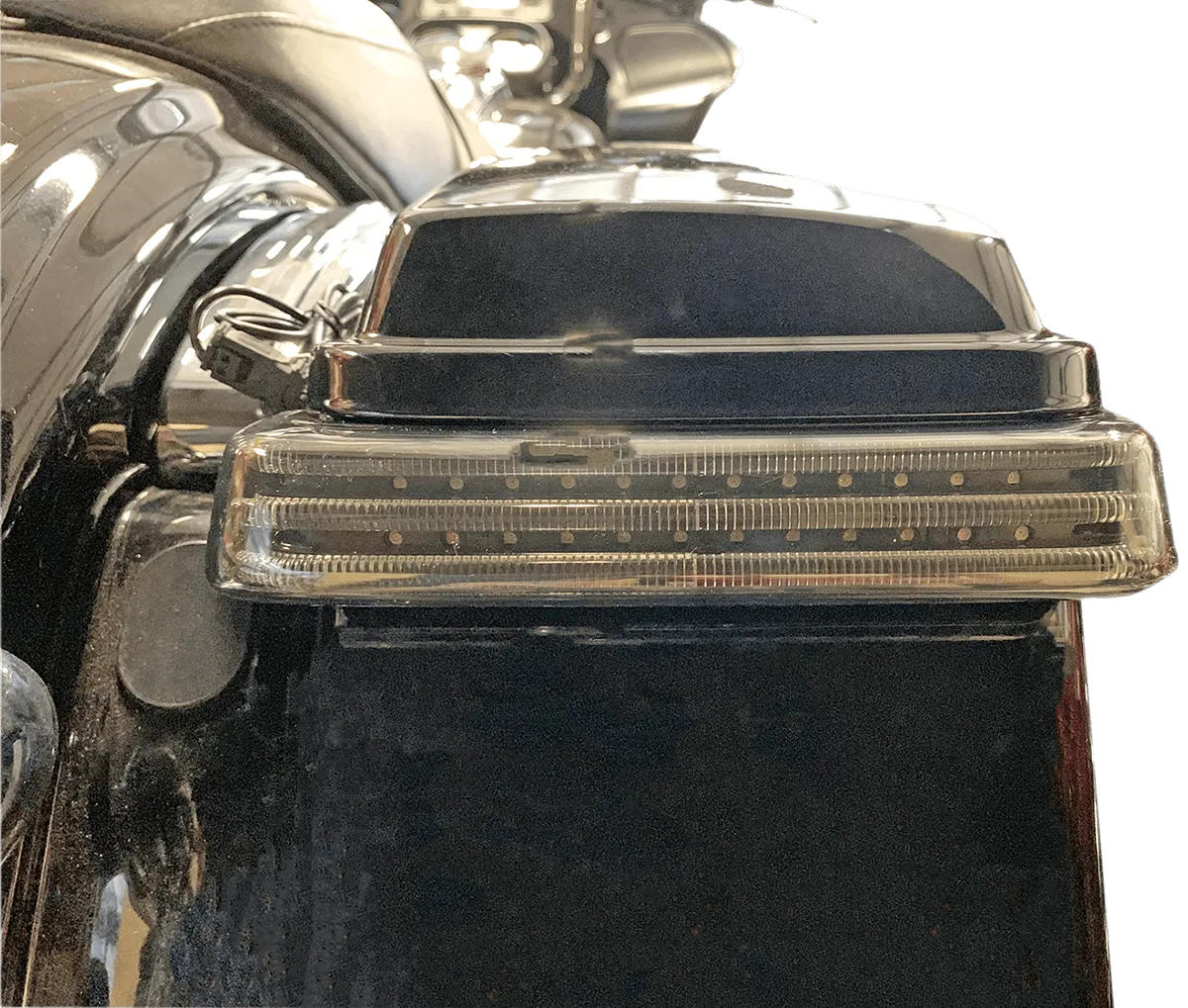 Custom Dynamics PB-SBSEQ-BCM4BR Probeam Sequential LED Saddlebag Light - Gloss Black With Red Lens