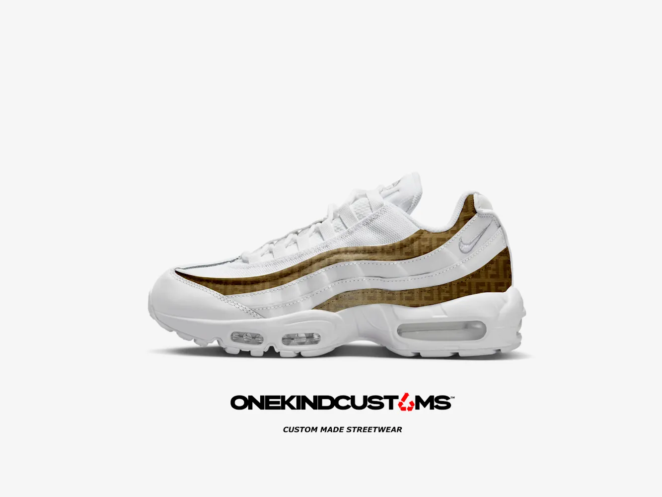 Custom Made Nike AirMax 95’s (White)
