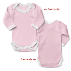 [Custom TEXT] Endanzoo Organic Baby Bodysuit Long Sleeve I Sports Team I Front & Back