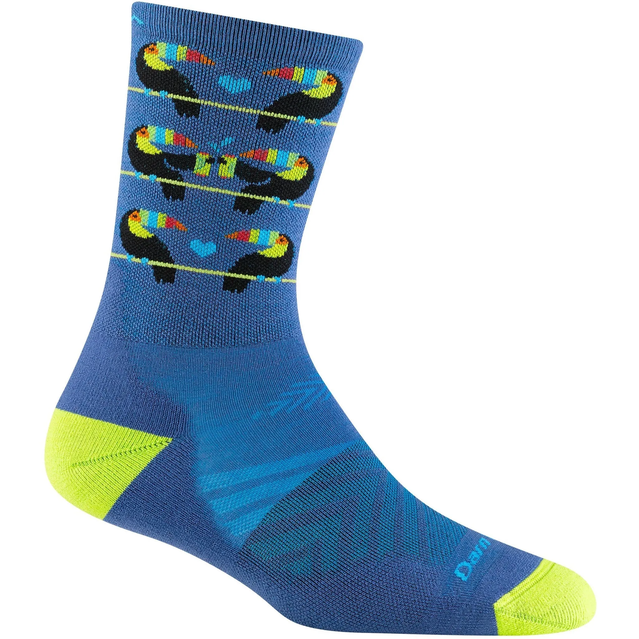 Darn Tough Womens Toco Loco Micro Crew Ultra-Lightweight Running Socks - Clearance