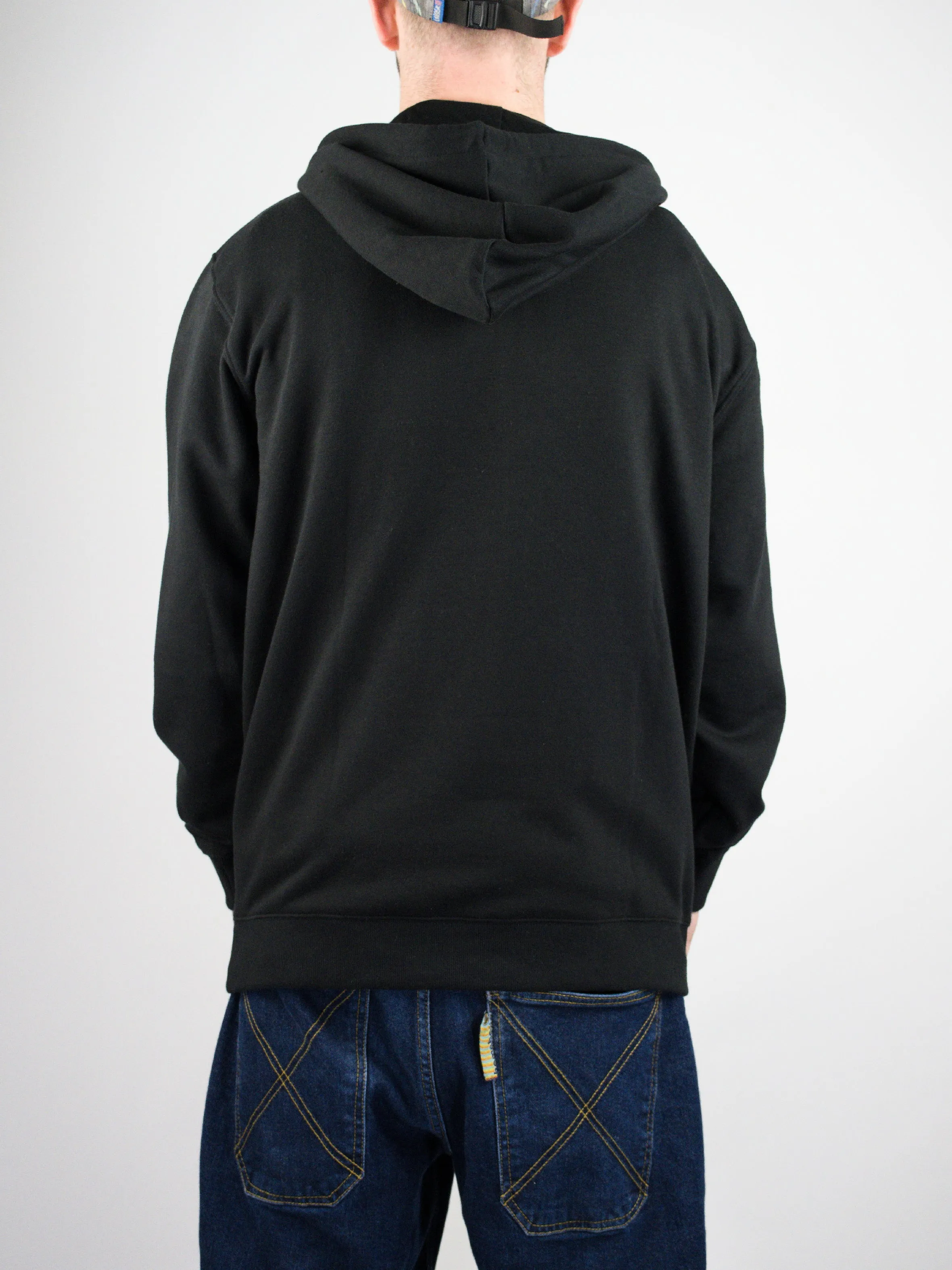 Dc Shoes - Base Line Zip Through Hoodie - Embroidered Logo - Black