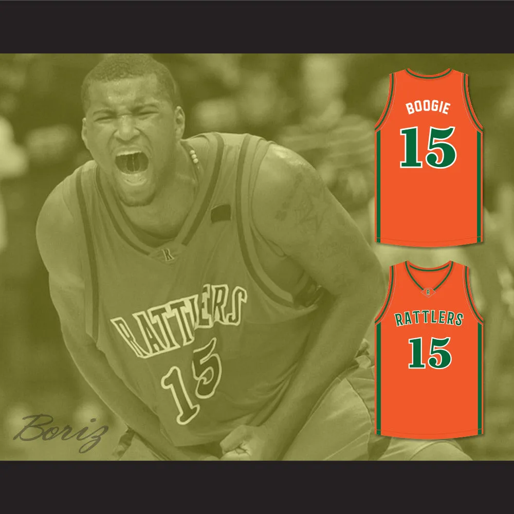DeMarcus 'Boogie' Cousins 15 LeFlore High School Rattlers Orange Basketball Jersey