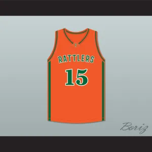 DeMarcus 'Boogie' Cousins 15 LeFlore High School Rattlers Orange Basketball Jersey