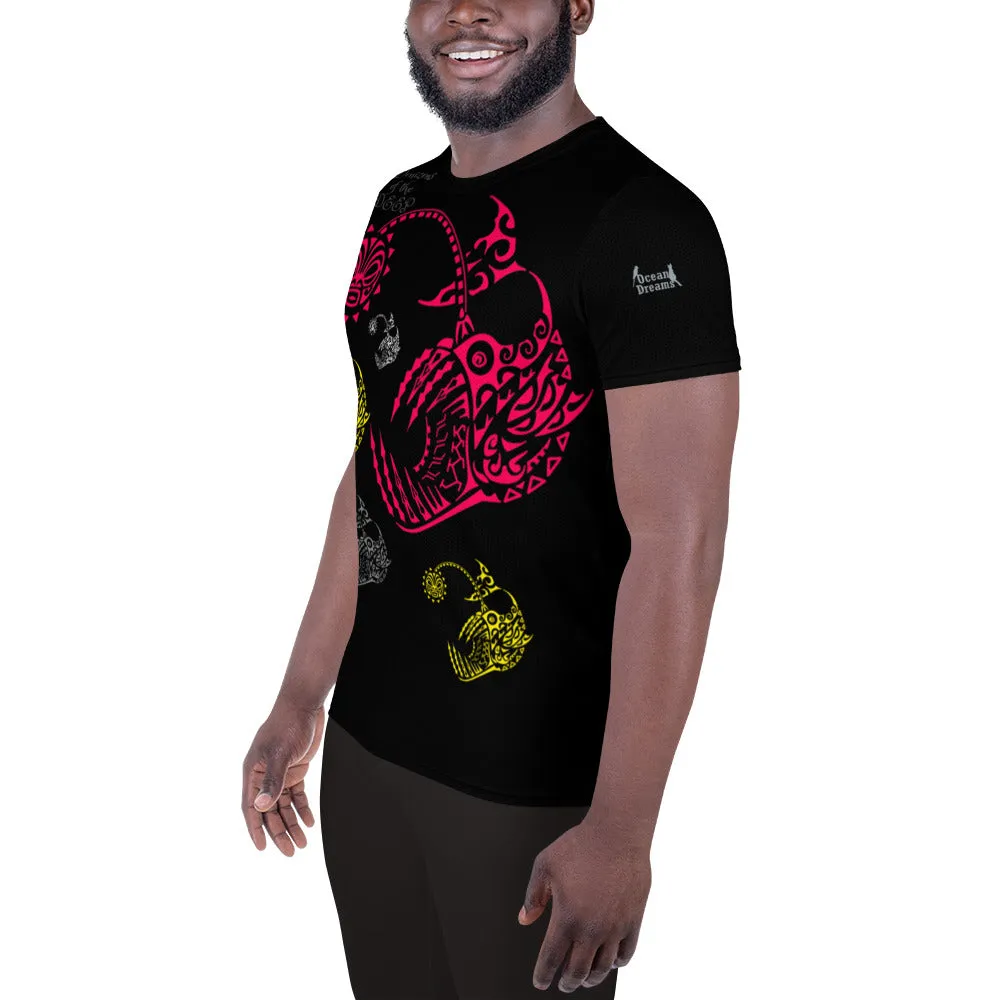 Denizens of the Deep All-Over Print Men's Athletic T-shirt
