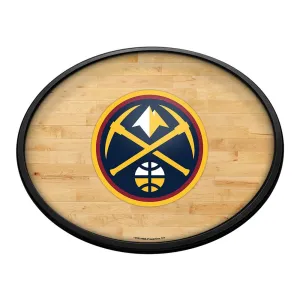 Denver Nuggets: Hardwood - Oval Slimline Lighted Wall Sign