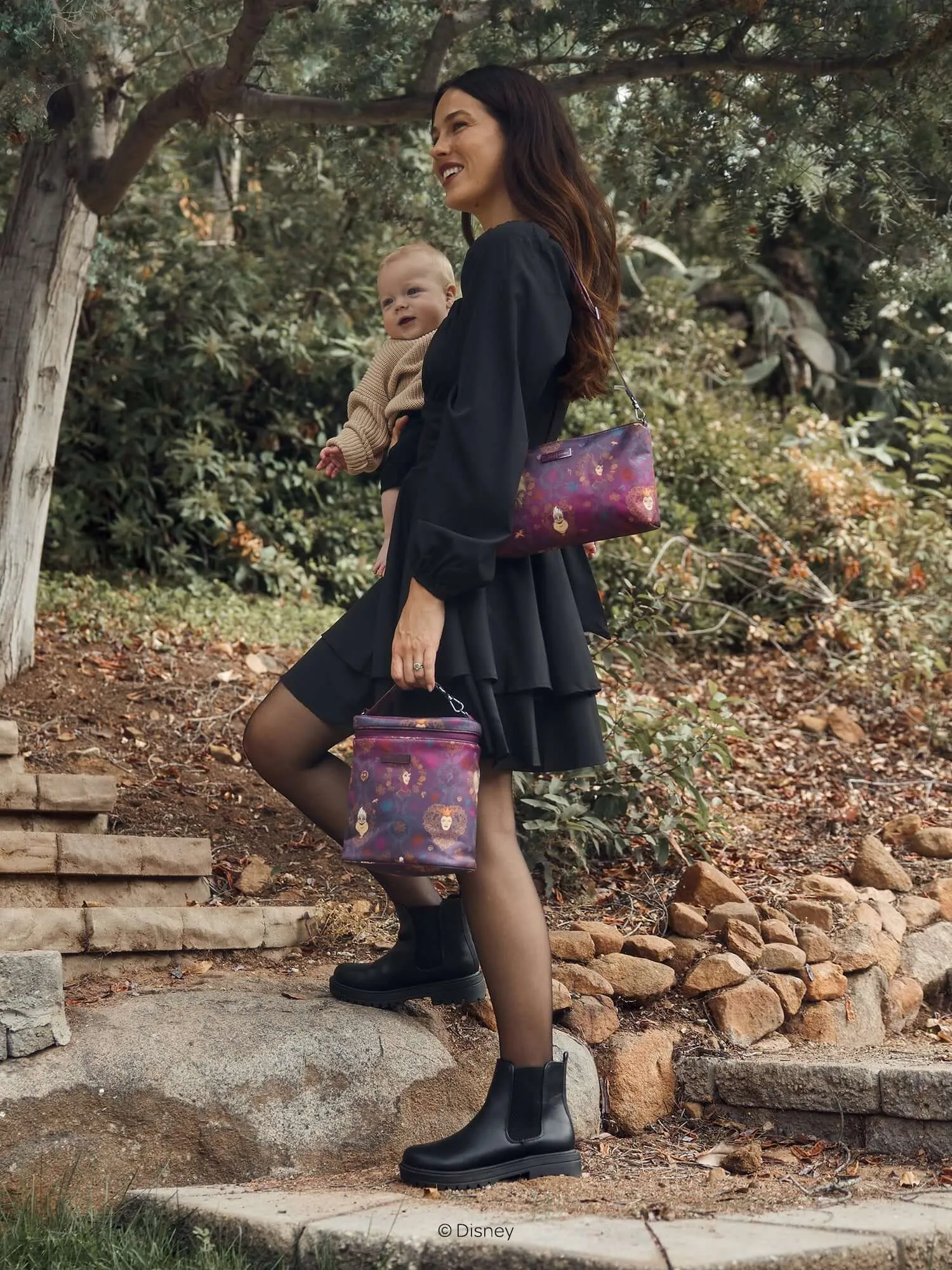Disney Villains Be Quick Shoulder Diaper Bag Accessory — Dark Purple