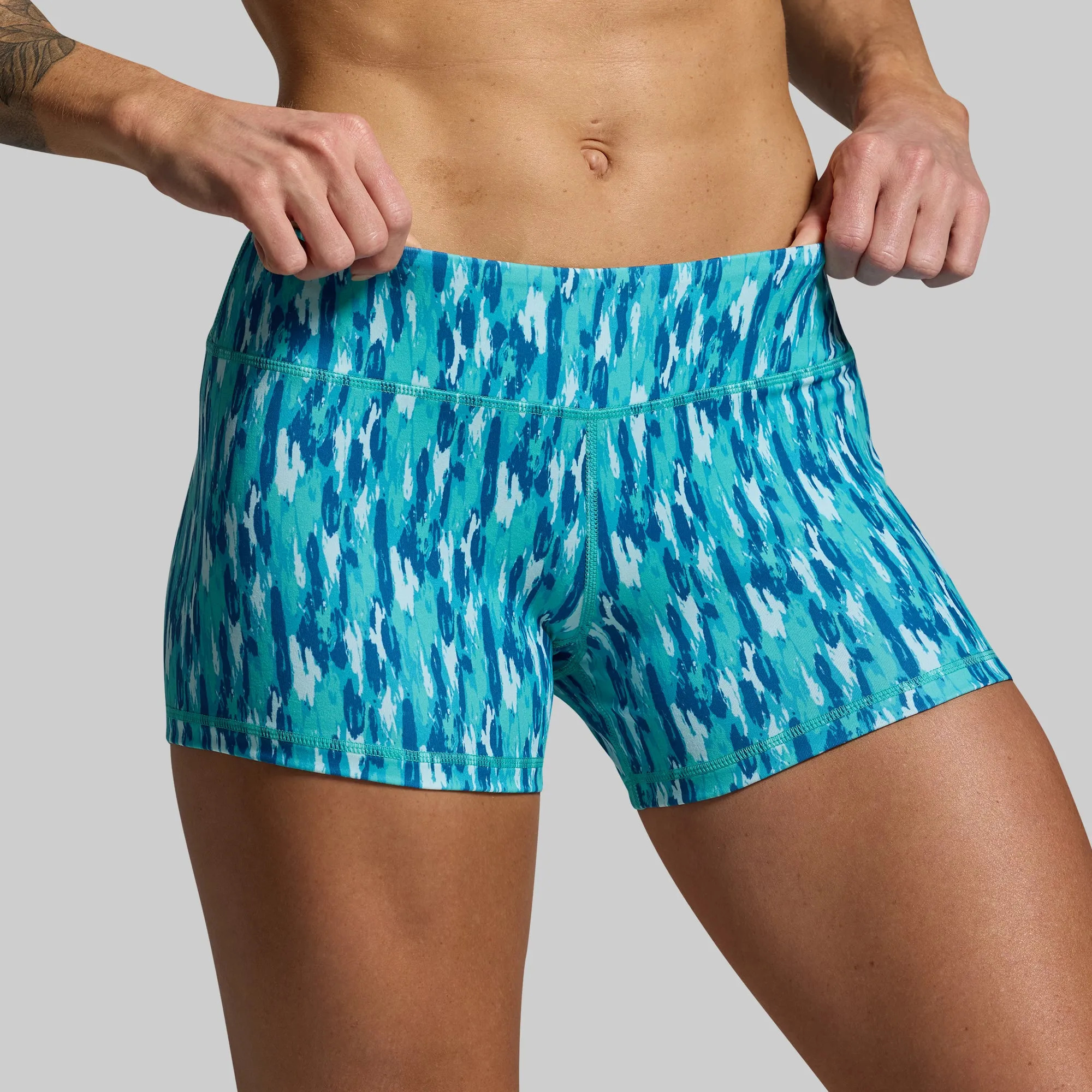 Double Take Booty Short Set (Waterfall)