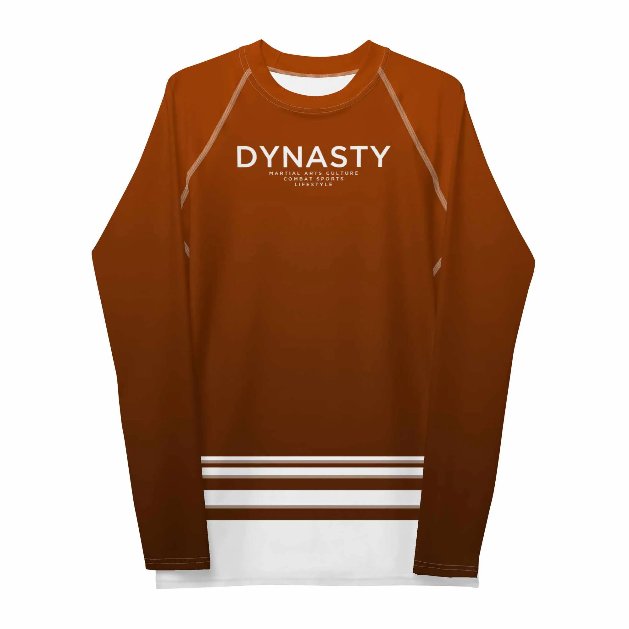 Dynasty Combat Sports IBJJF Competition Rash Guard (Brown)