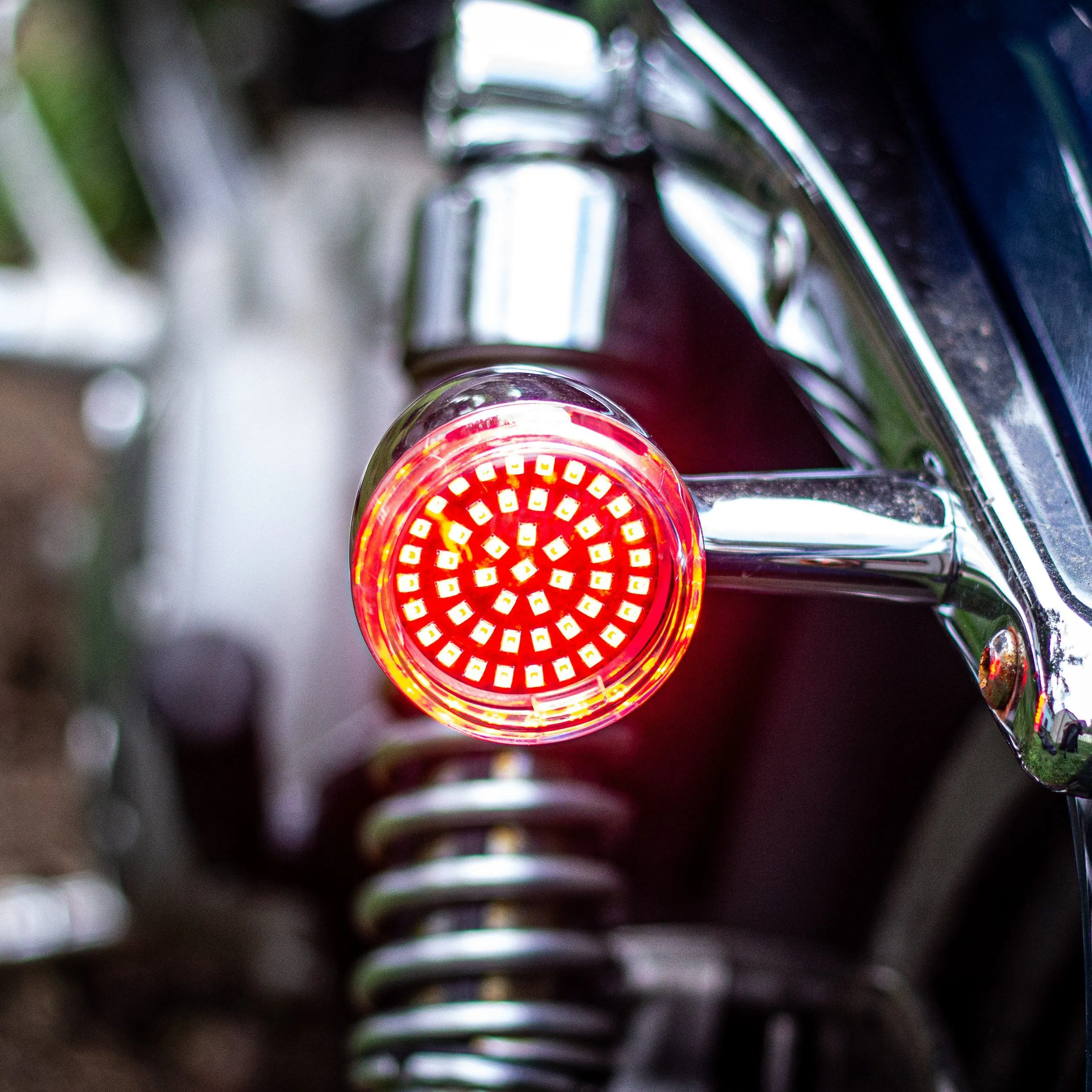 Eagle Lights Midnight Edition Front and Rear Turn Signals, Running Lights and Strobing Rear LED Turn Signal Kit for Harley Davidson Motorcycles - 1157 Front Base / 1157 Rear Base