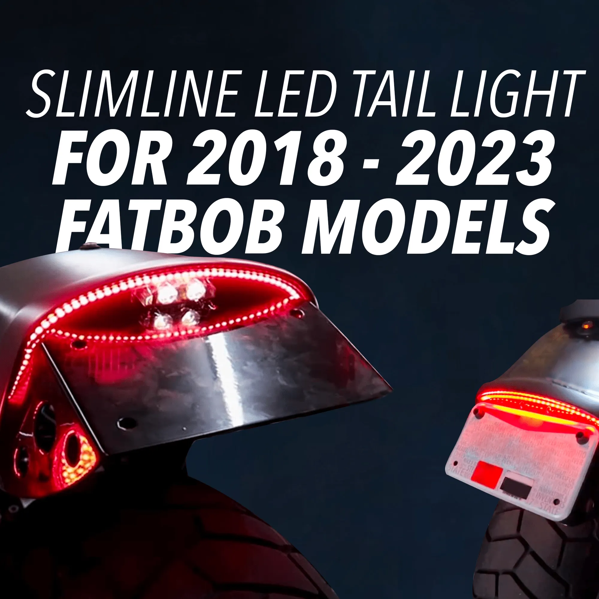 Eagle Lights SLIMLINE Auxiliary Run, Turn Signal and LED Brake Light for for 2018  Harley Davidson Fat Bob