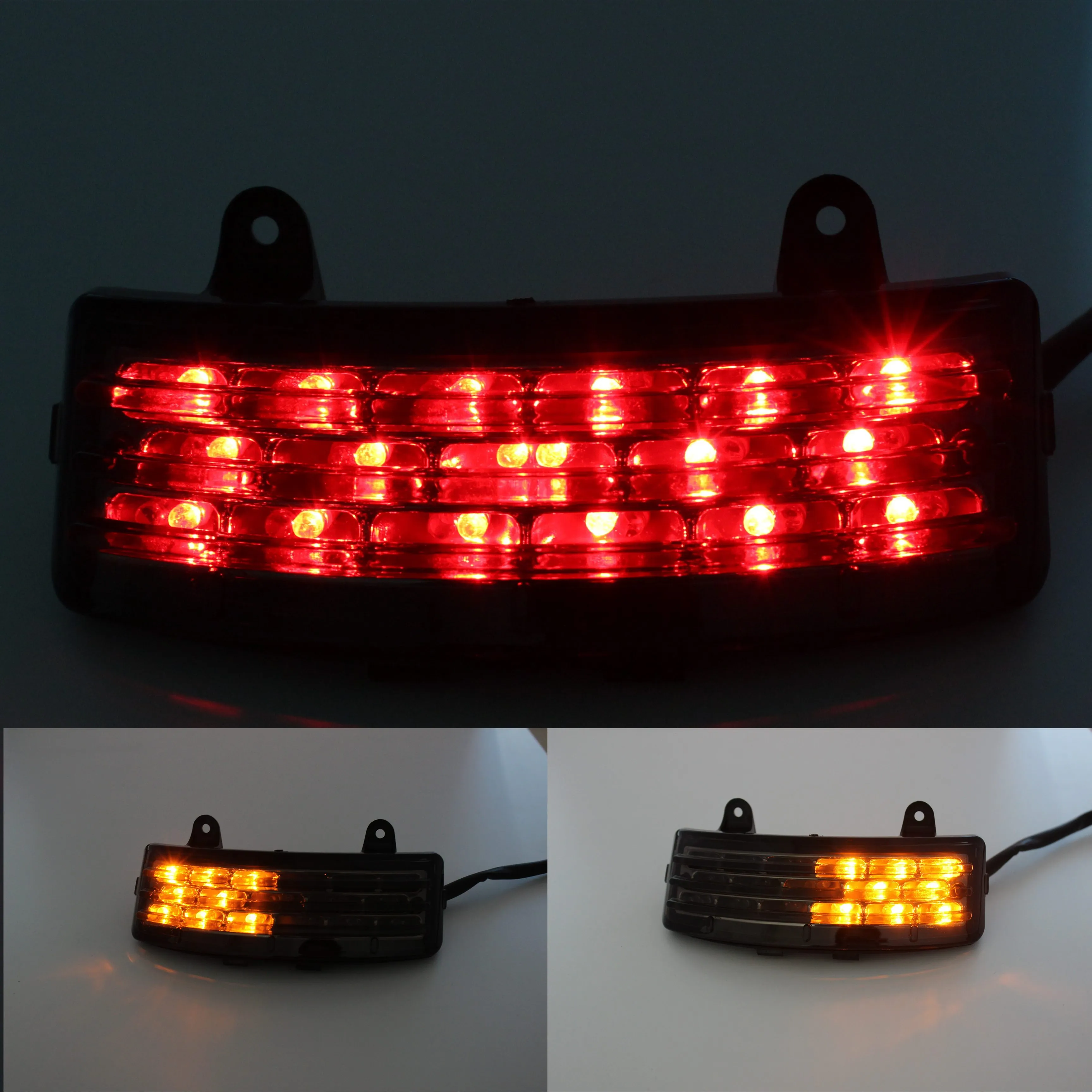 Eagle Lights Smoked Tri-Bar LED Brake Light with Turn Signals For 2006 - 2009 Harley Davidson Street Glide Models