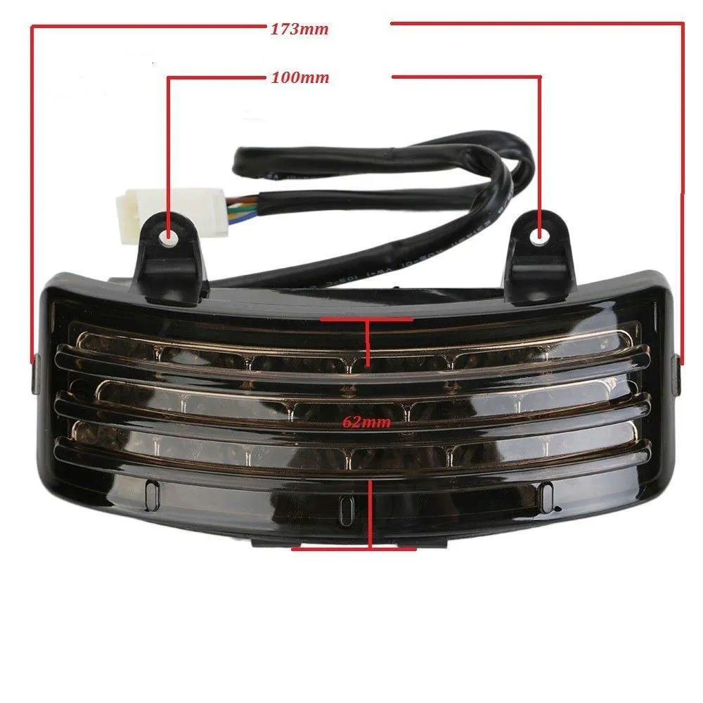 Eagle Lights Smoked Tri-Bar LED Brake Light with Turn Signals For 2006 - 2009 Harley Davidson Street Glide Models