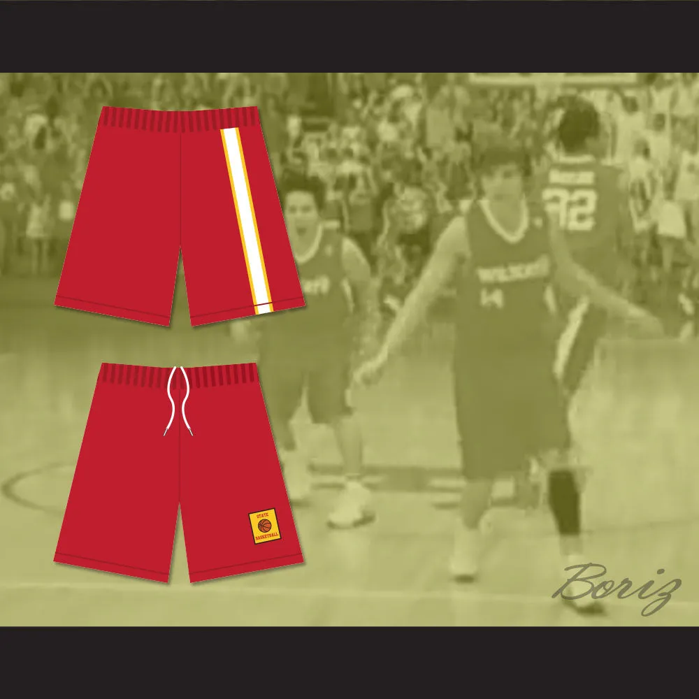 East High School Wildcats Red Basketball Shorts with Patch HSM3