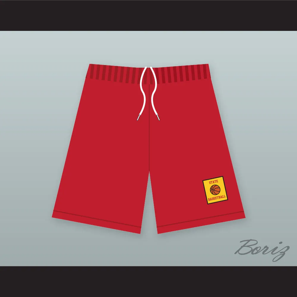 East High School Wildcats Red Basketball Shorts with Patch HSM3
