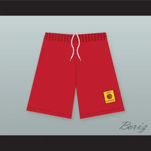 East High School Wildcats Red Basketball Shorts with Patch HSM3