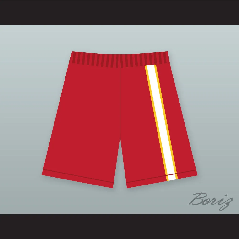 East High School Wildcats Red Basketball Shorts with Patch HSM3