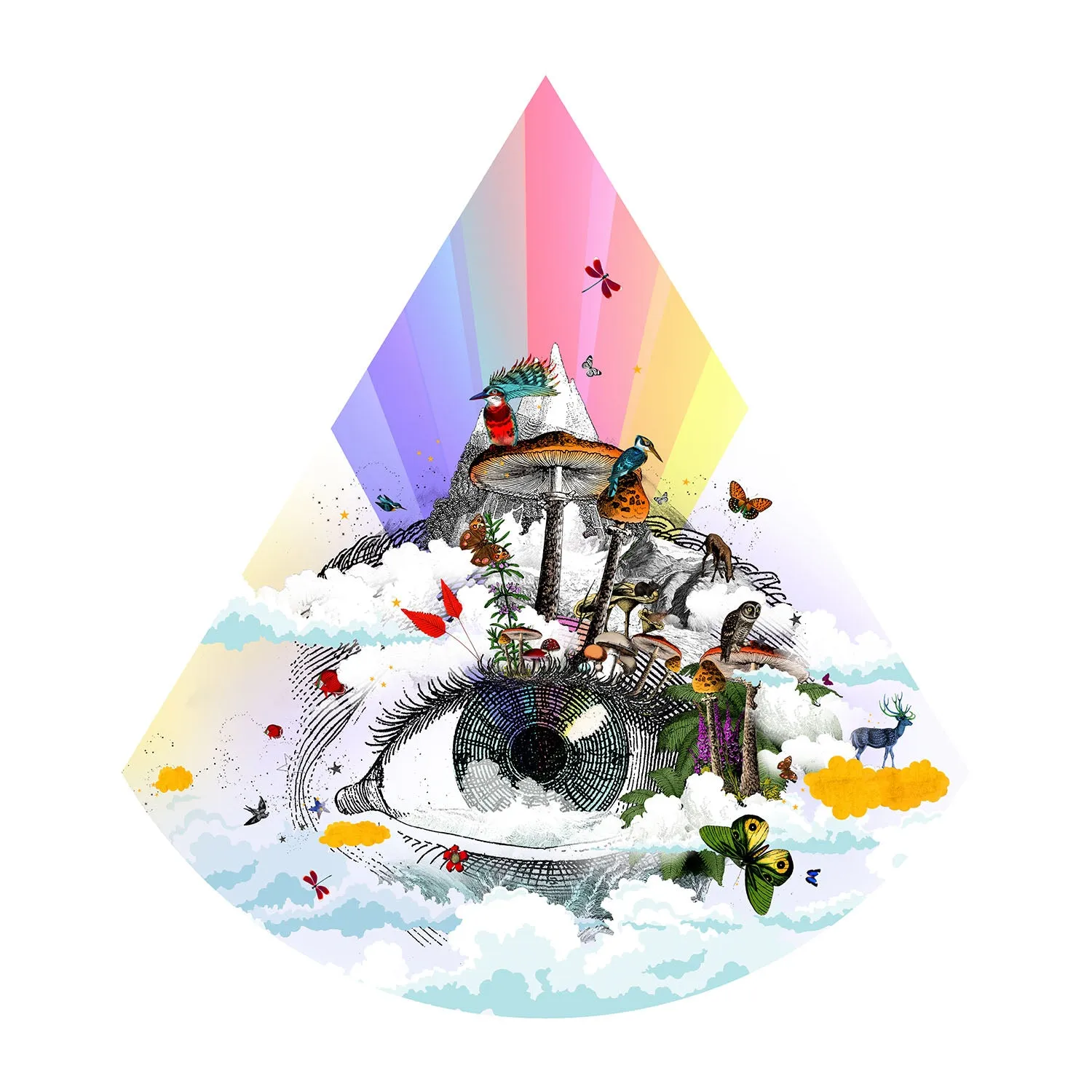 Eg se tig - Rainbow eyed - Art Print Collection