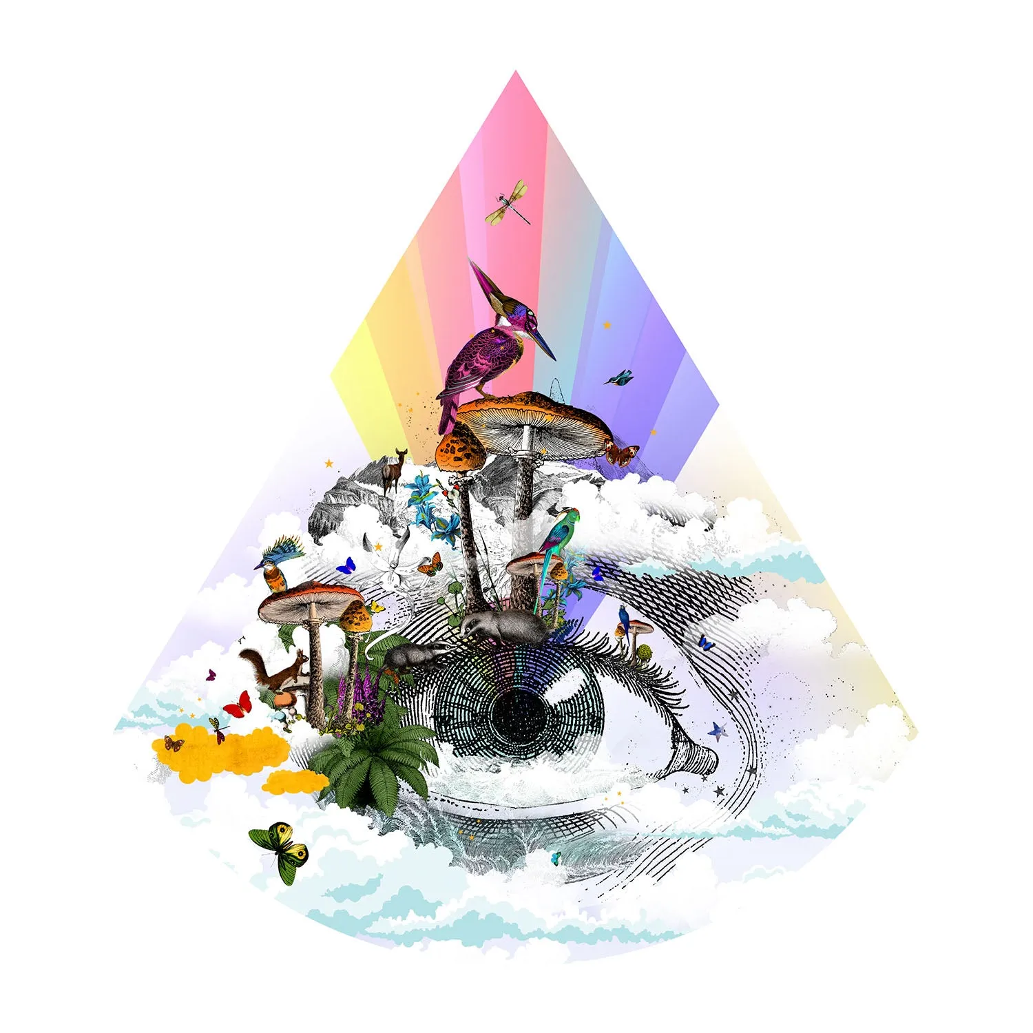 Eg se tig - Rainbow eyed - Art Print Collection