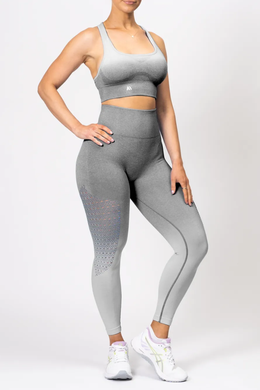 Ella Ombre Sports Bra Grey