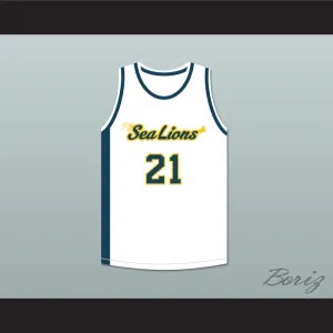 Evan Whitbourne 21 Malibu Vista High School Sea Lions Basketball Jersey Bring It On: Fight to the Finish