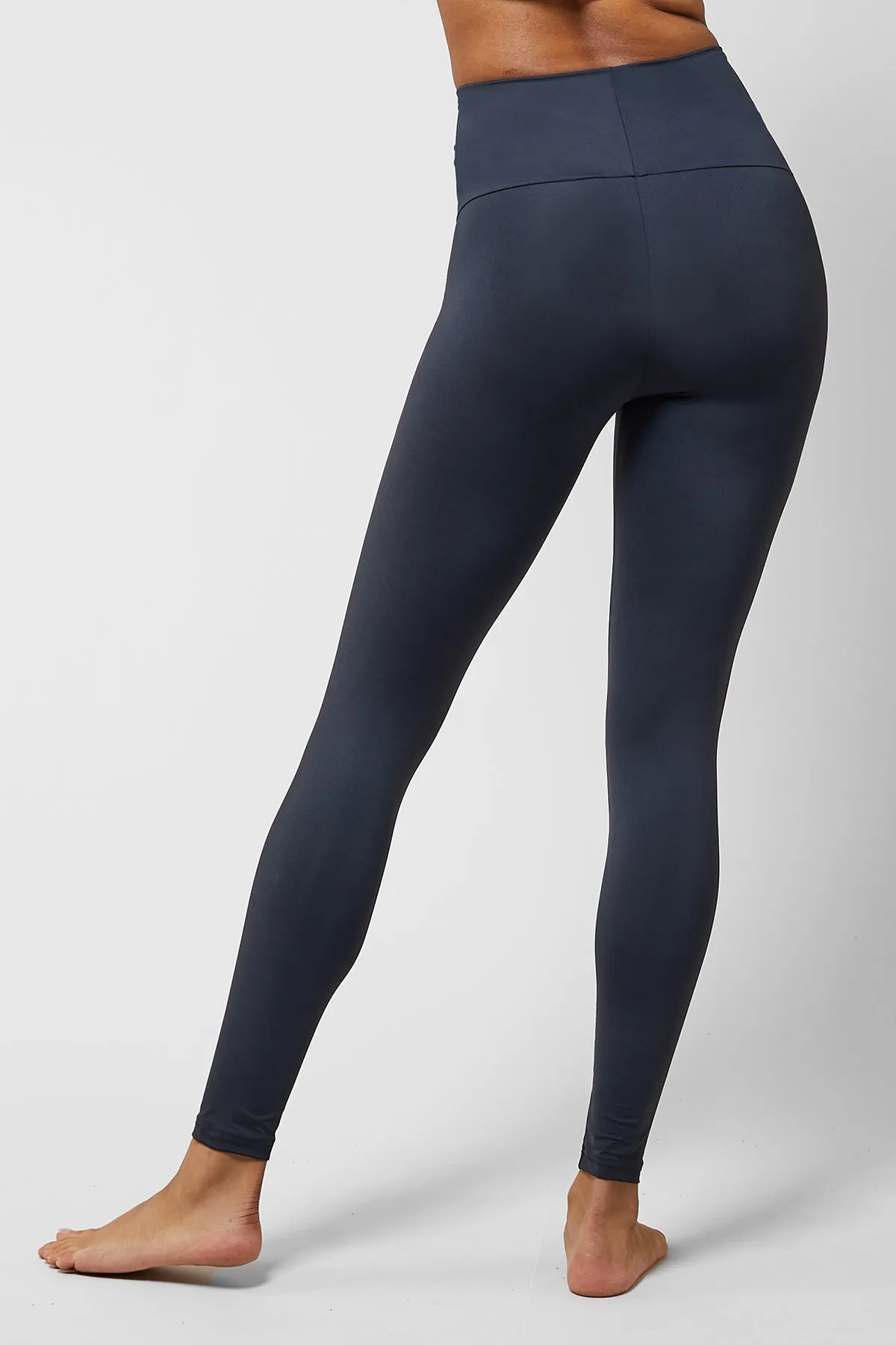 Extra Strong Compression Tummy Control Sport Running Leggings Slate